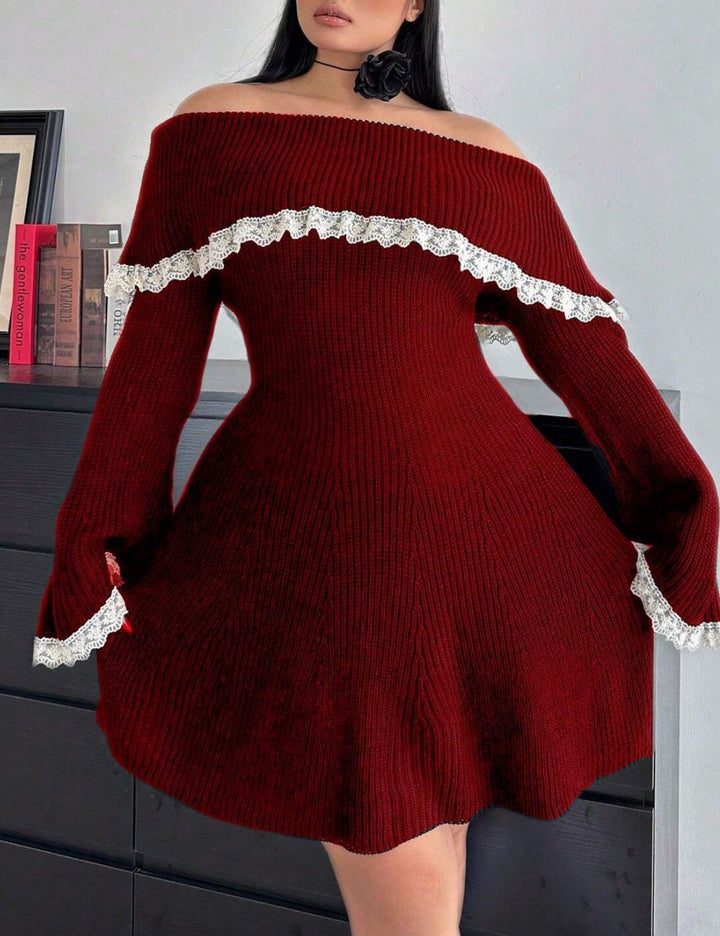 Rochie mini Shein Curve+, roșu