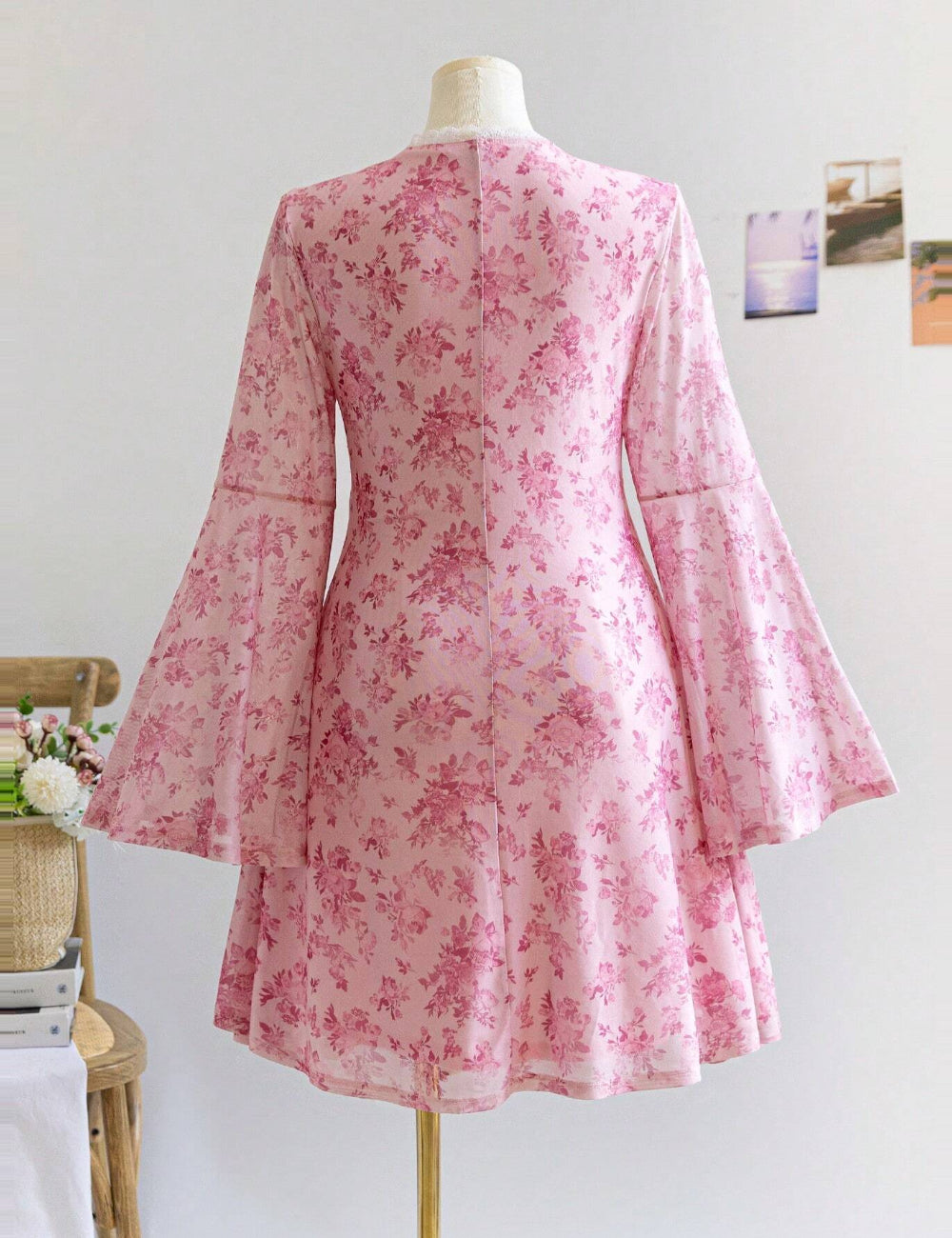 Rochie mini Shein Curve+, roz