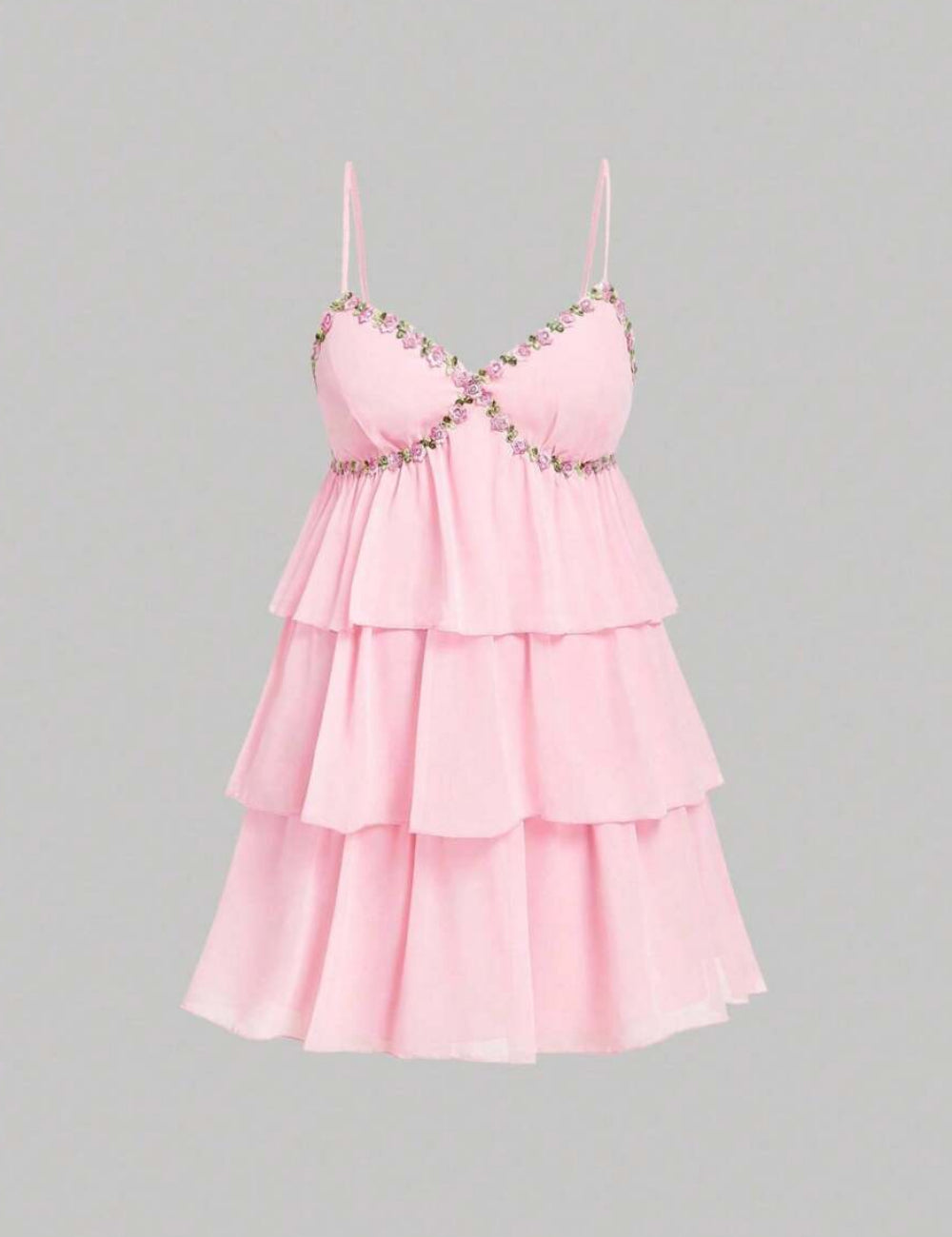 Shein Curve+ miniruha, rózsaszín