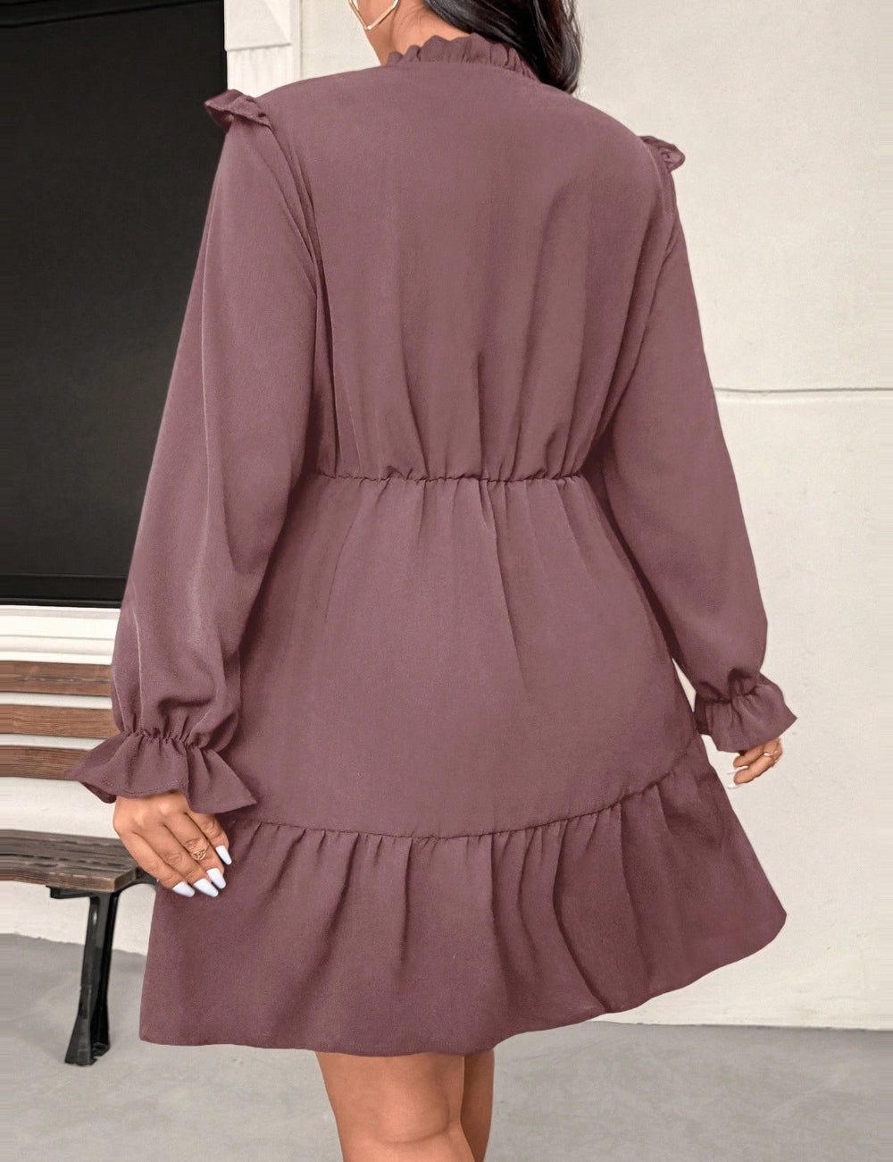 Rochie mini Shein Curve+, roz