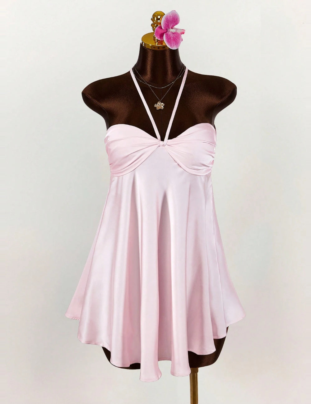 Shein mini ruha, rózsaszín