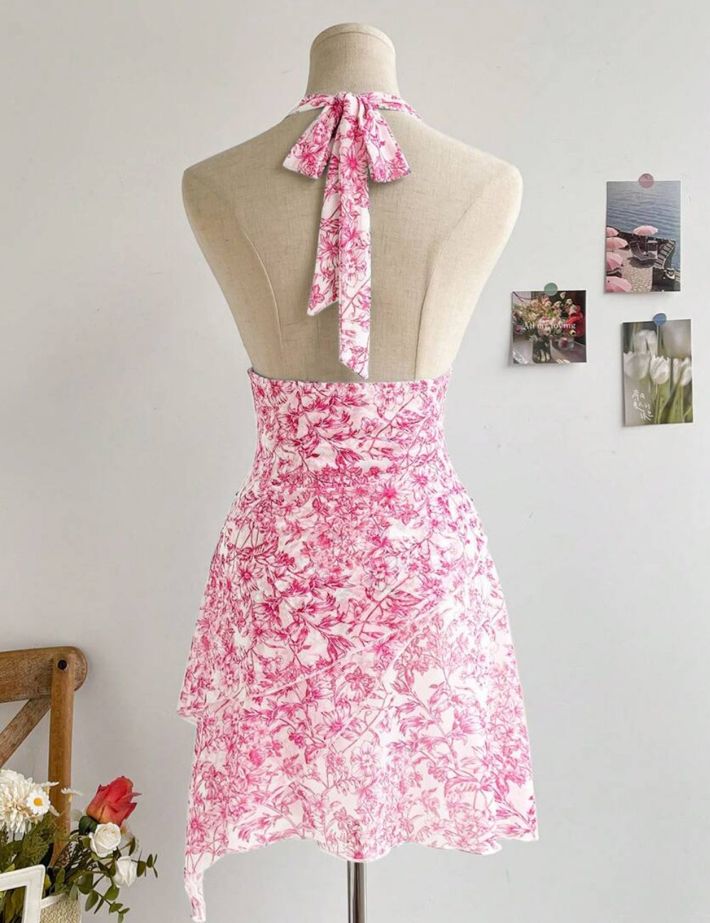 Shein mini ruha, rózsaszín