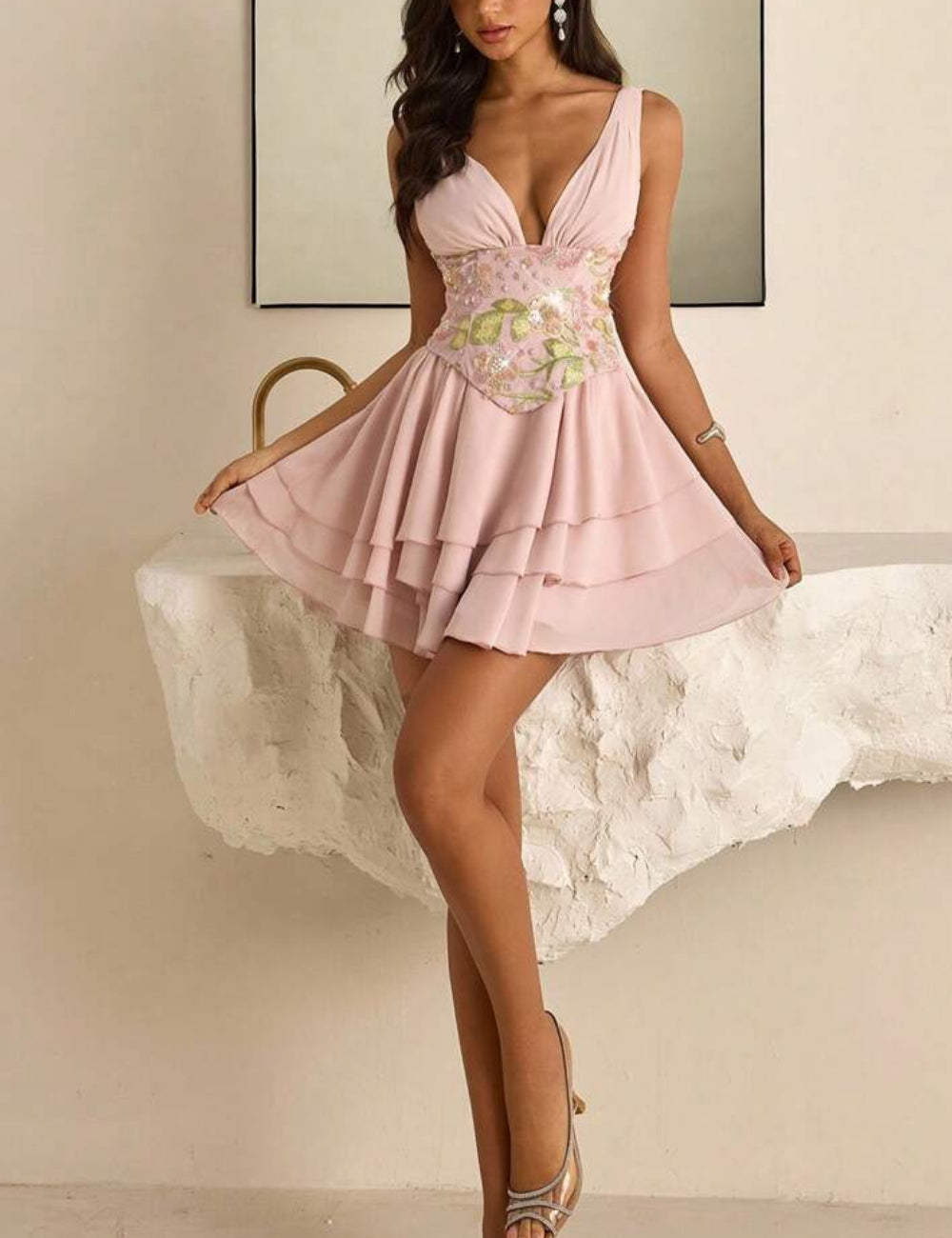 Shein miniruha, rózsaszín