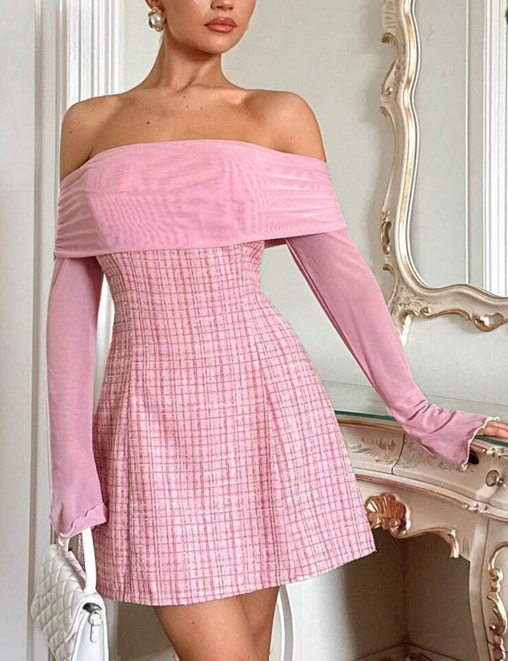 Shein mini ruha, rózsaszín