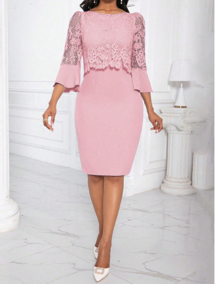 Shein mini ruha, rózsaszín