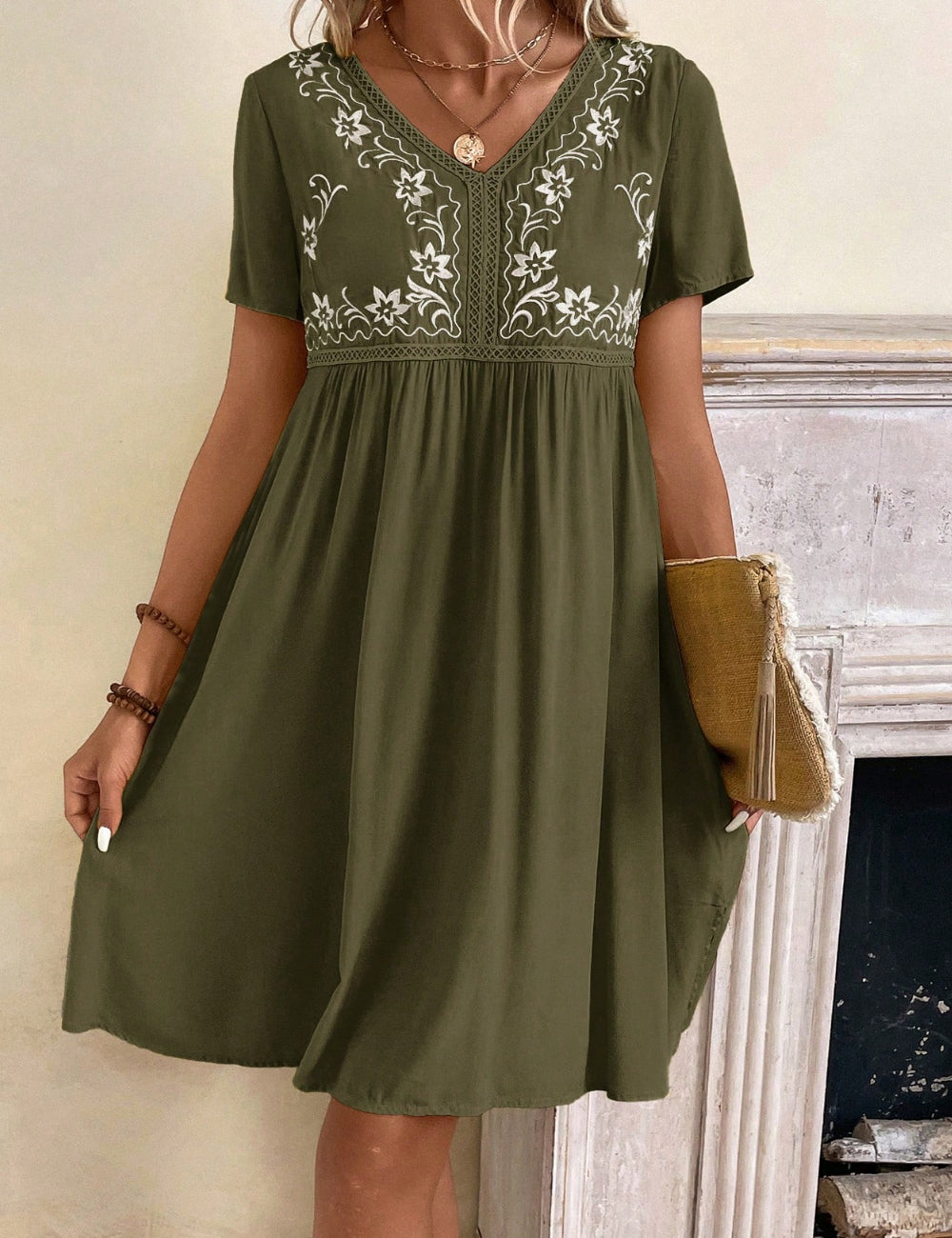 Shein Emery Rose miniruha, zöld