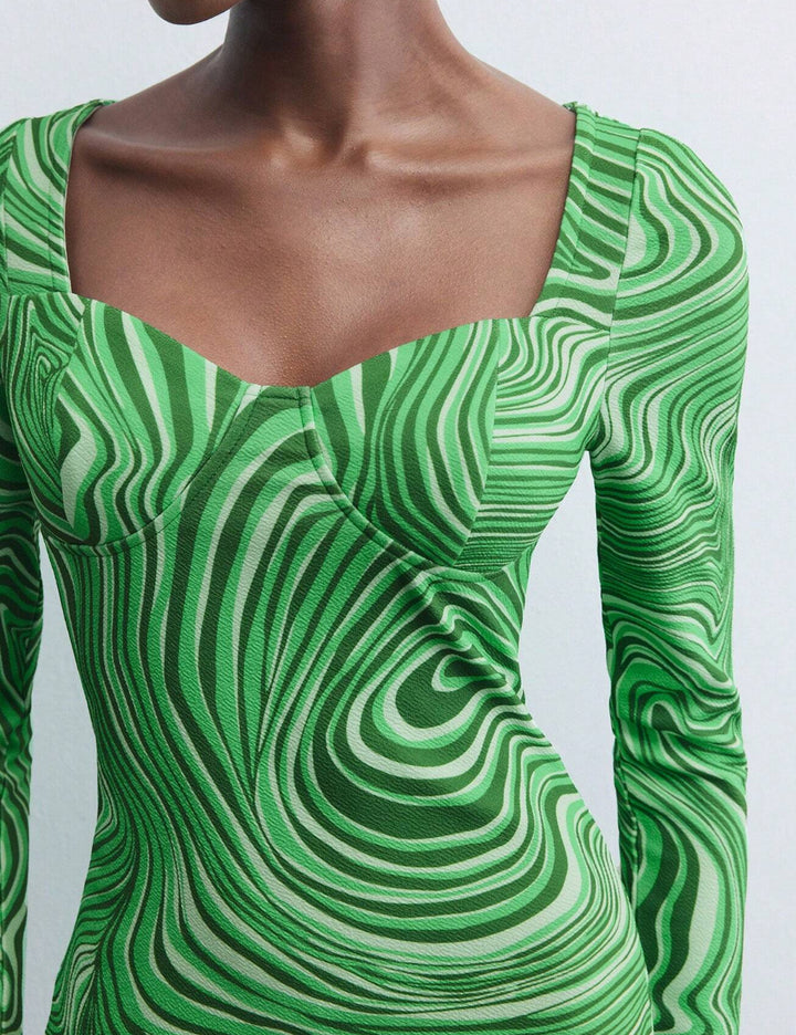 Rochie mini Shein, verde
