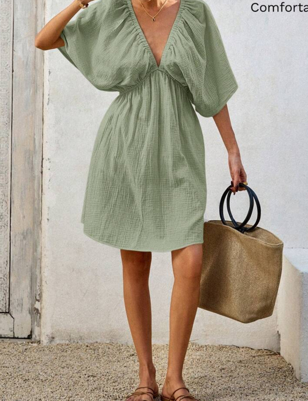 Rochie mini Shein, verde
