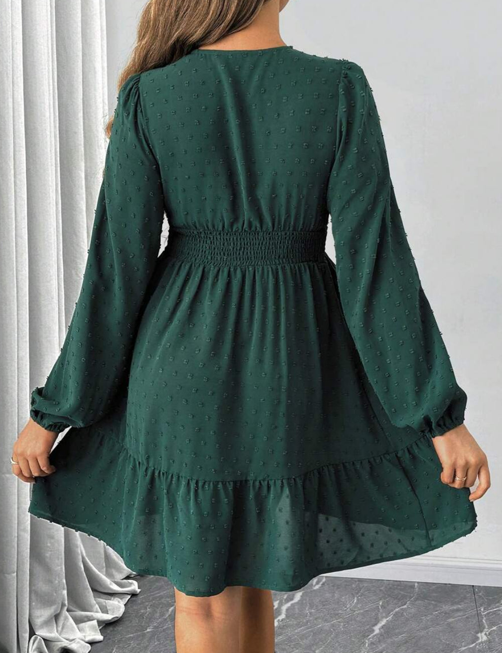 Shein mini ruha, zöld