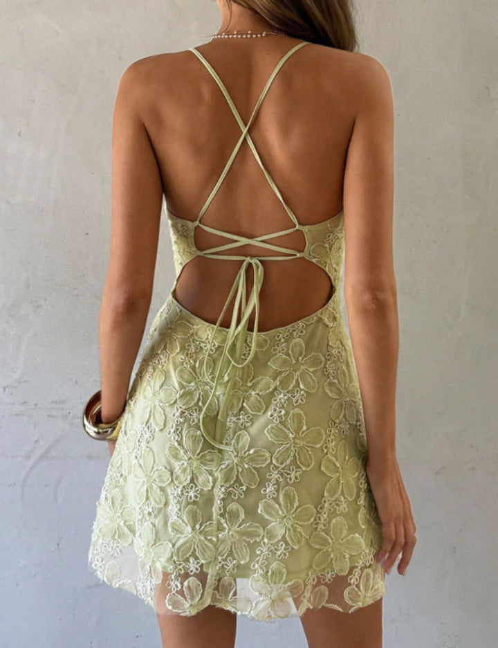 Shein mini ruha, zöld