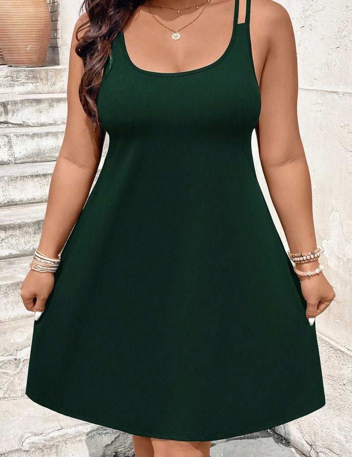 Rochie mini Shein Curve+, verde