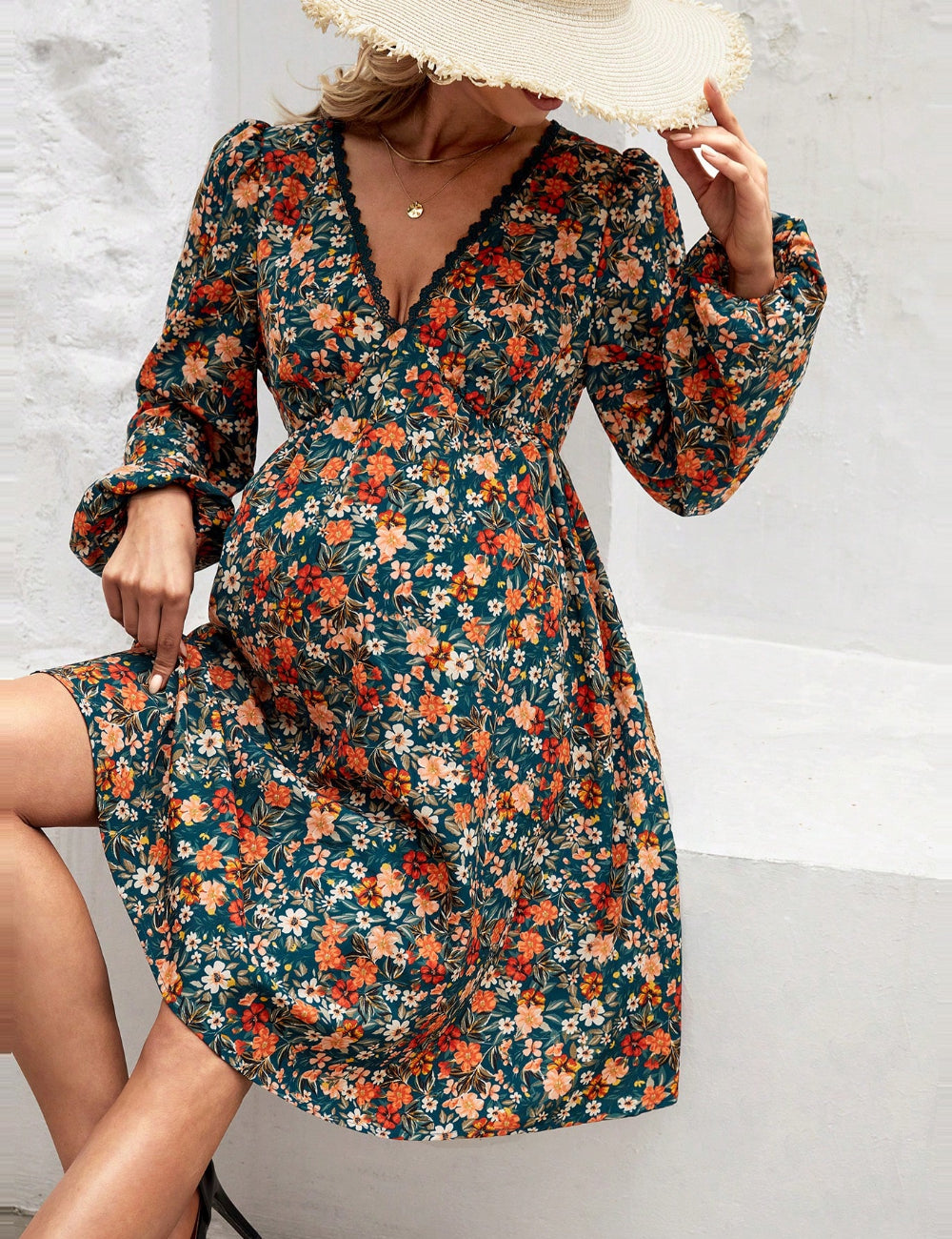 Shein mini ruha, zöld