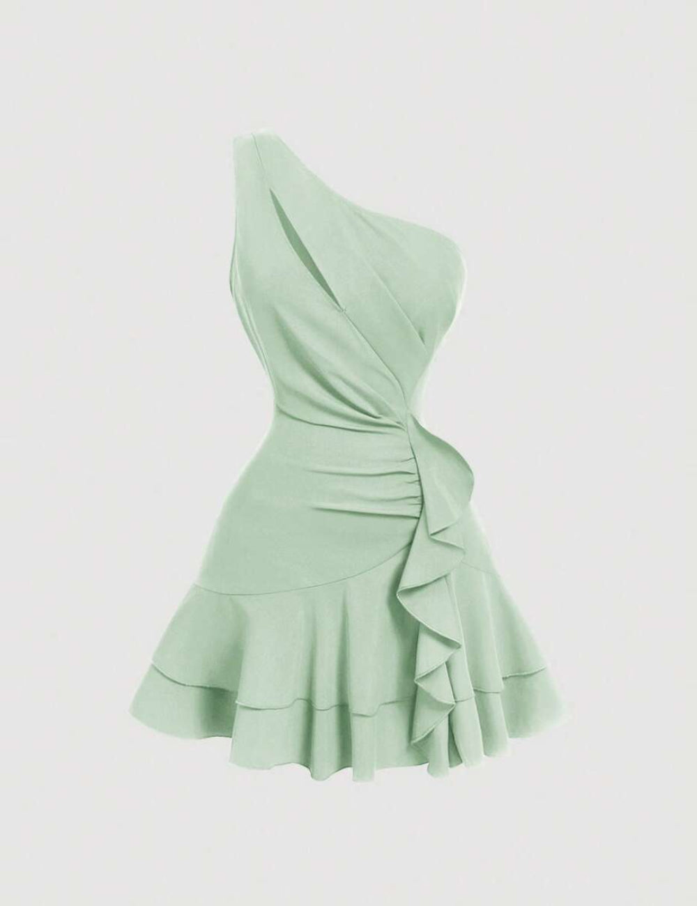 Shein mini ruha, zöld