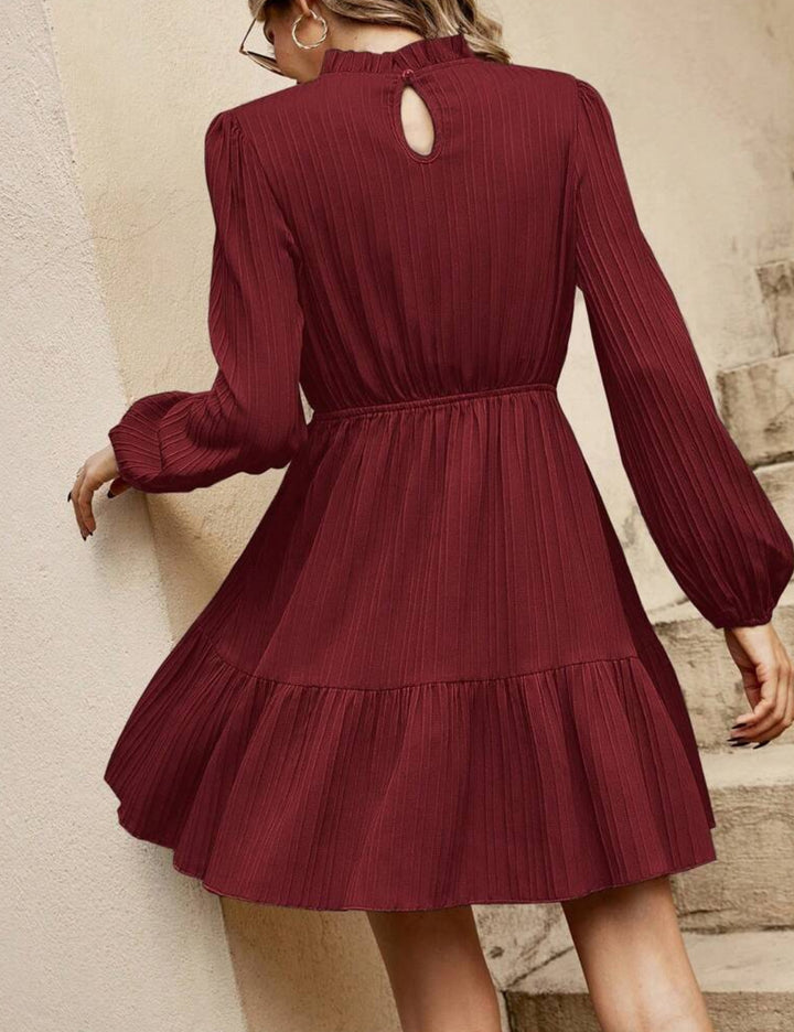 Shein mini ruha, bordó