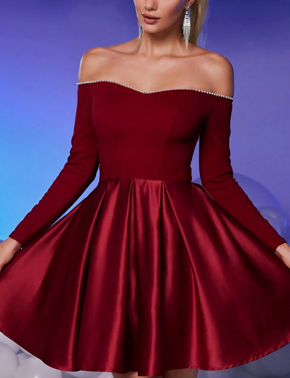 Rochie mini Shein, vișiniu