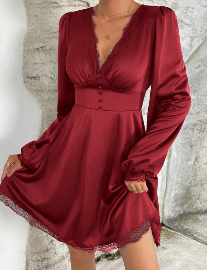 Rochie mini SHEIN, vișiniu