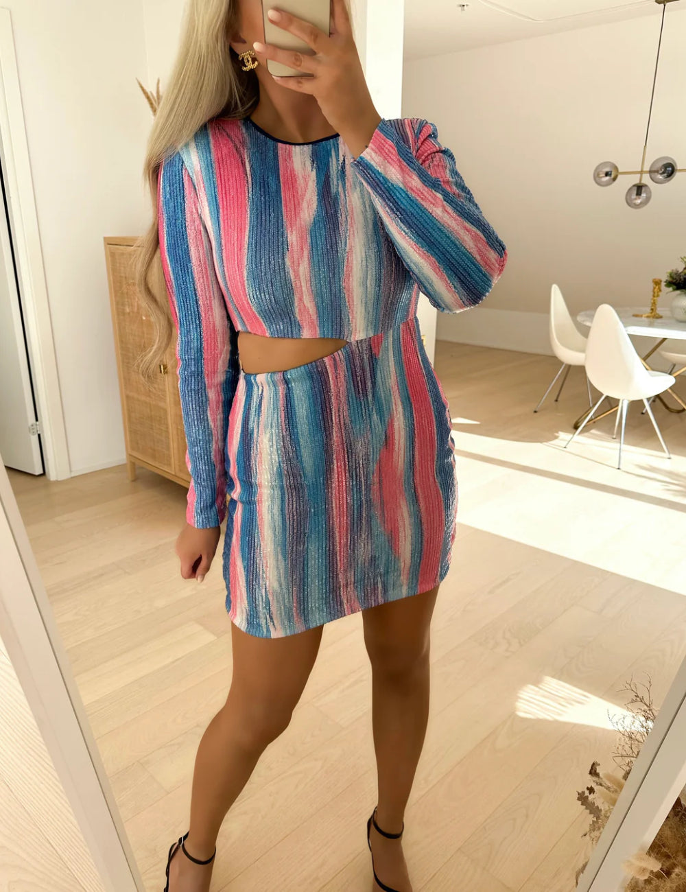 Rochie mini SOMETHING NEW, mix culori