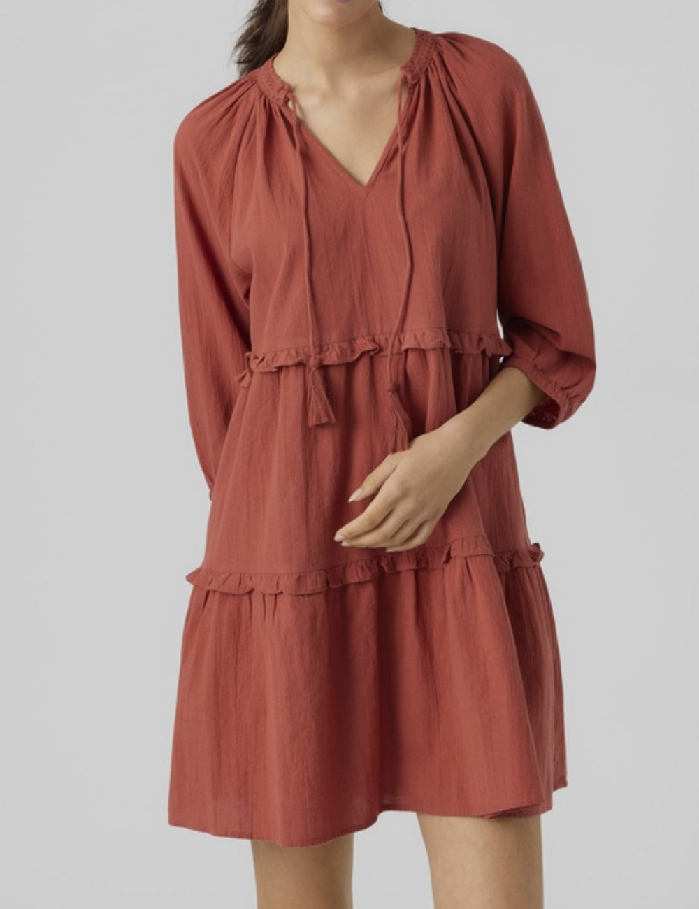 Rochie mini Vero Moda, cărămiziu