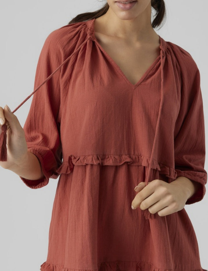 Rochie mini Vero Moda, cărămiziu