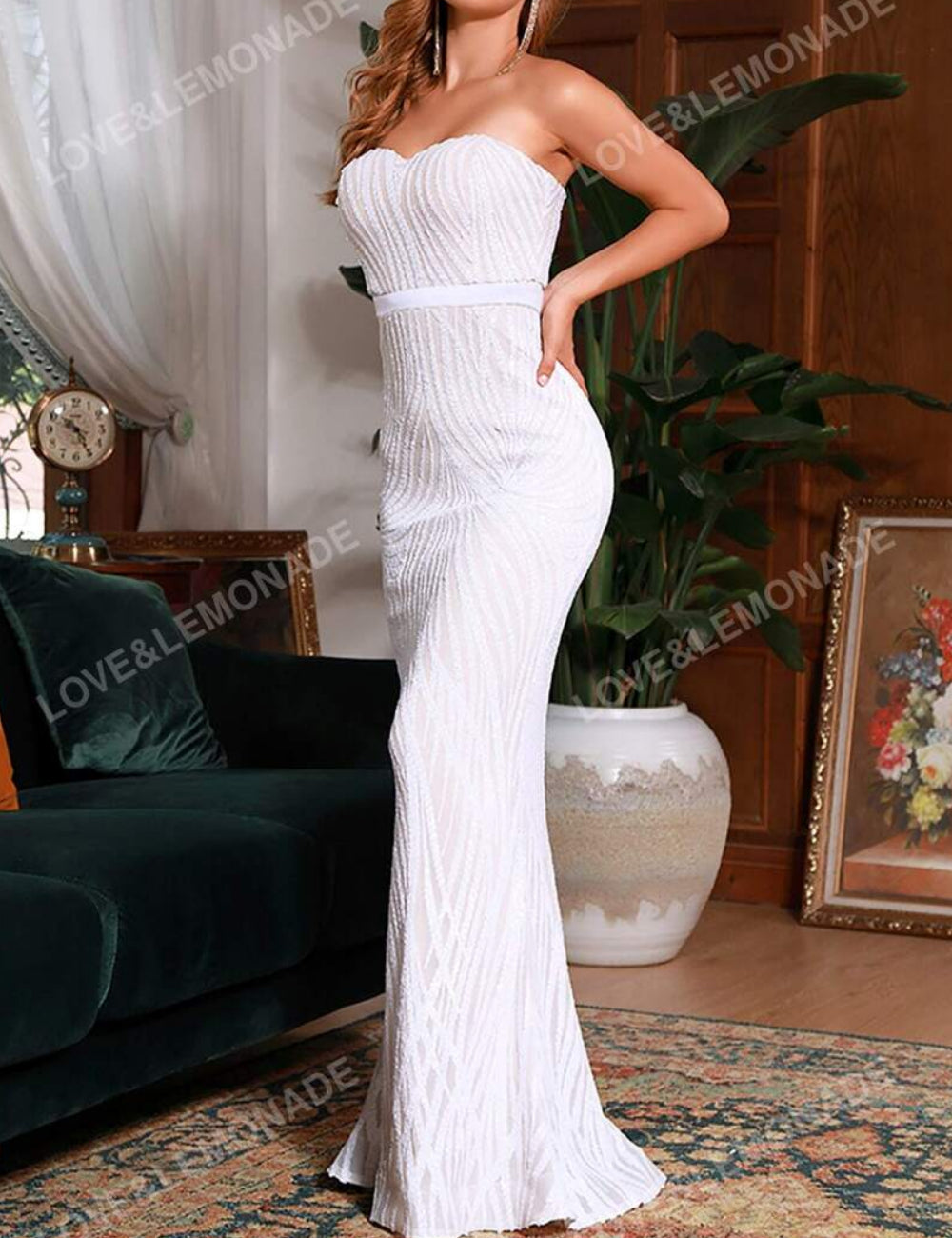Rochie Shein, alb