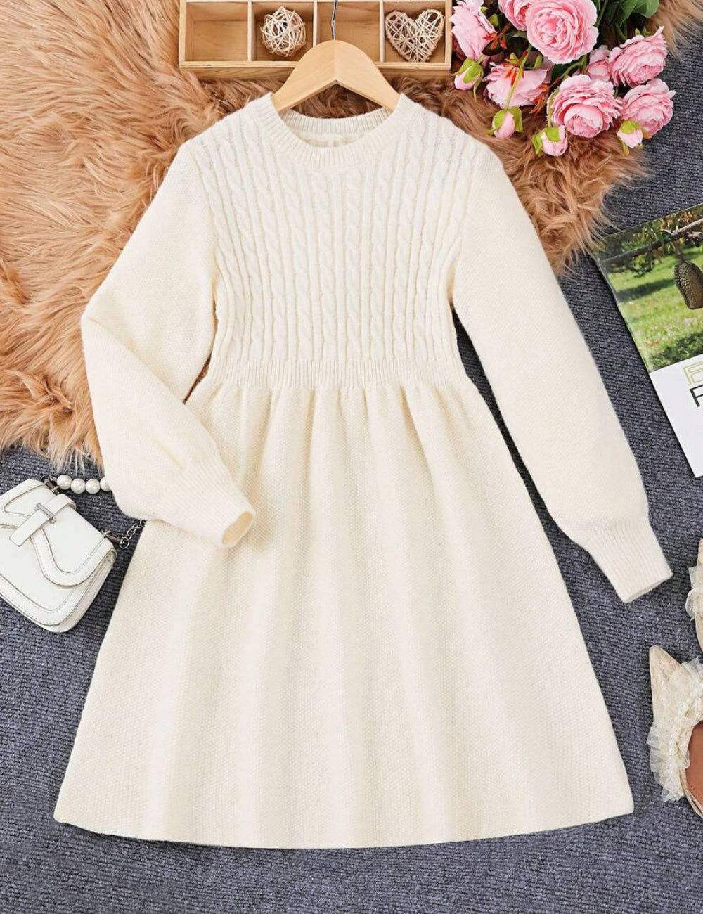 Rochie Shein, crem