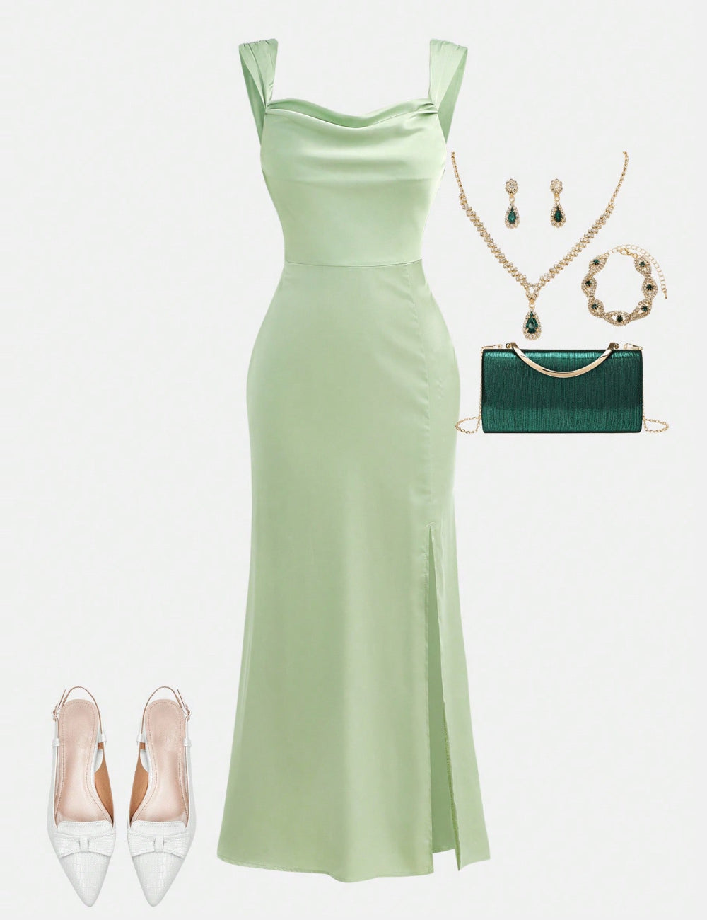 Rochie Shein, verde