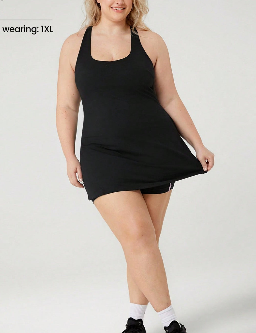 Rochie sport Shein Curve+, negru