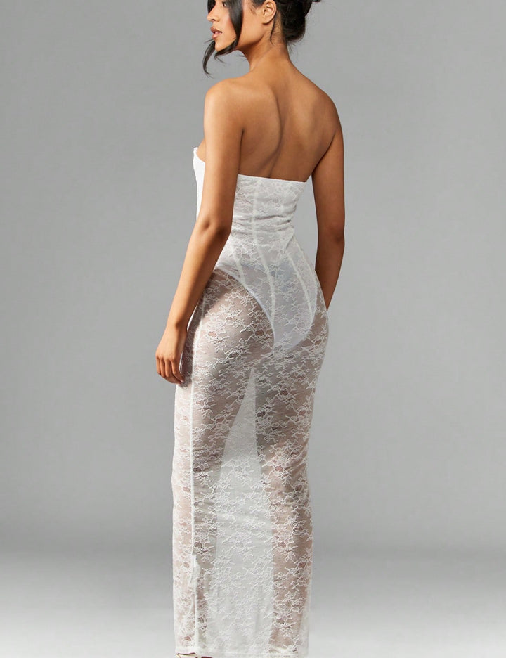 Shein Missguided testruha, fehér