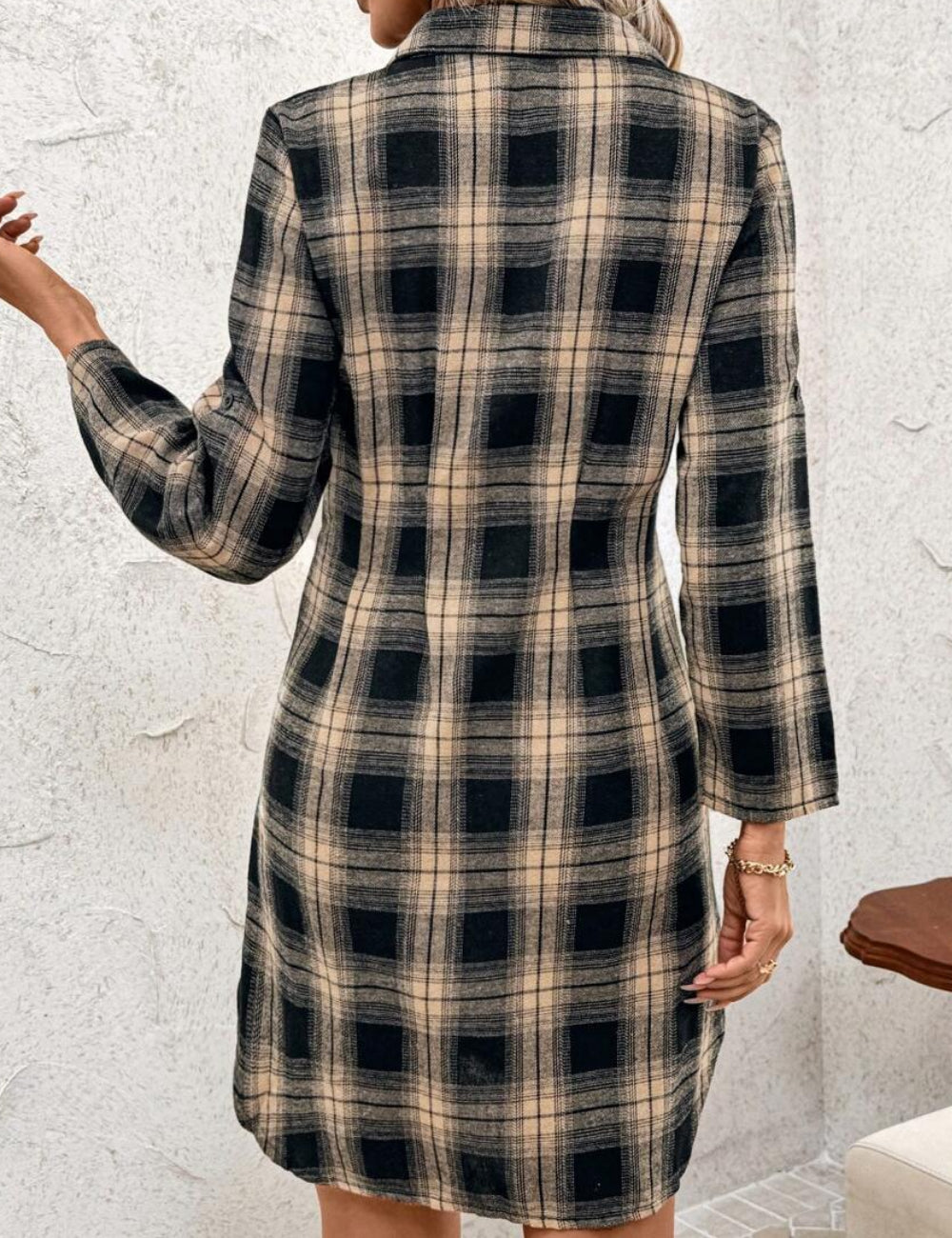 Rochie tip cămașă Shein, mix culori