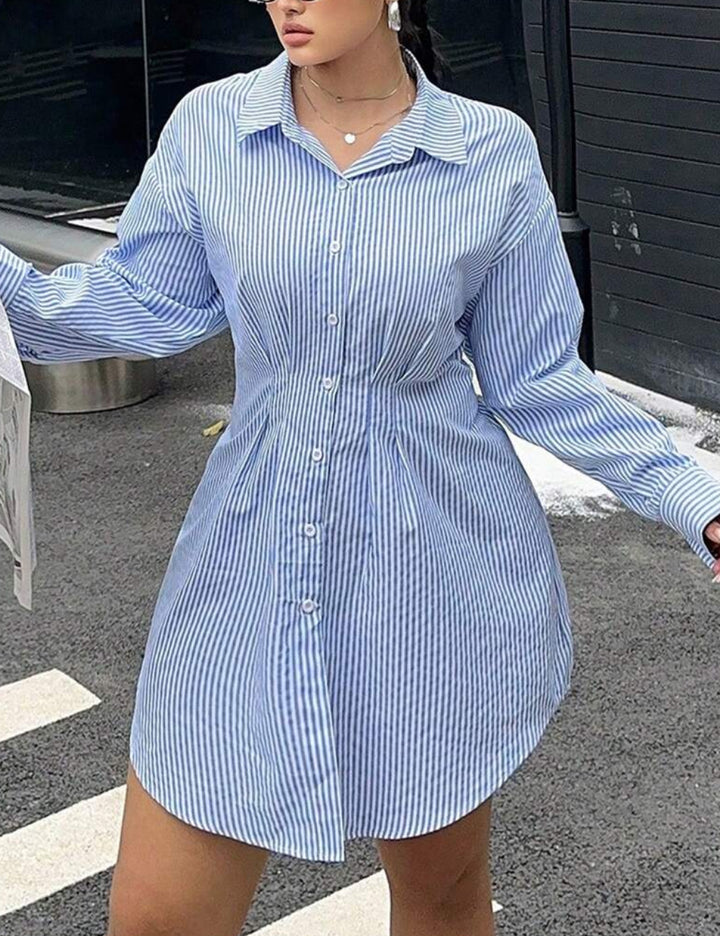 Rochie tip cămașă Shein, mix culori
