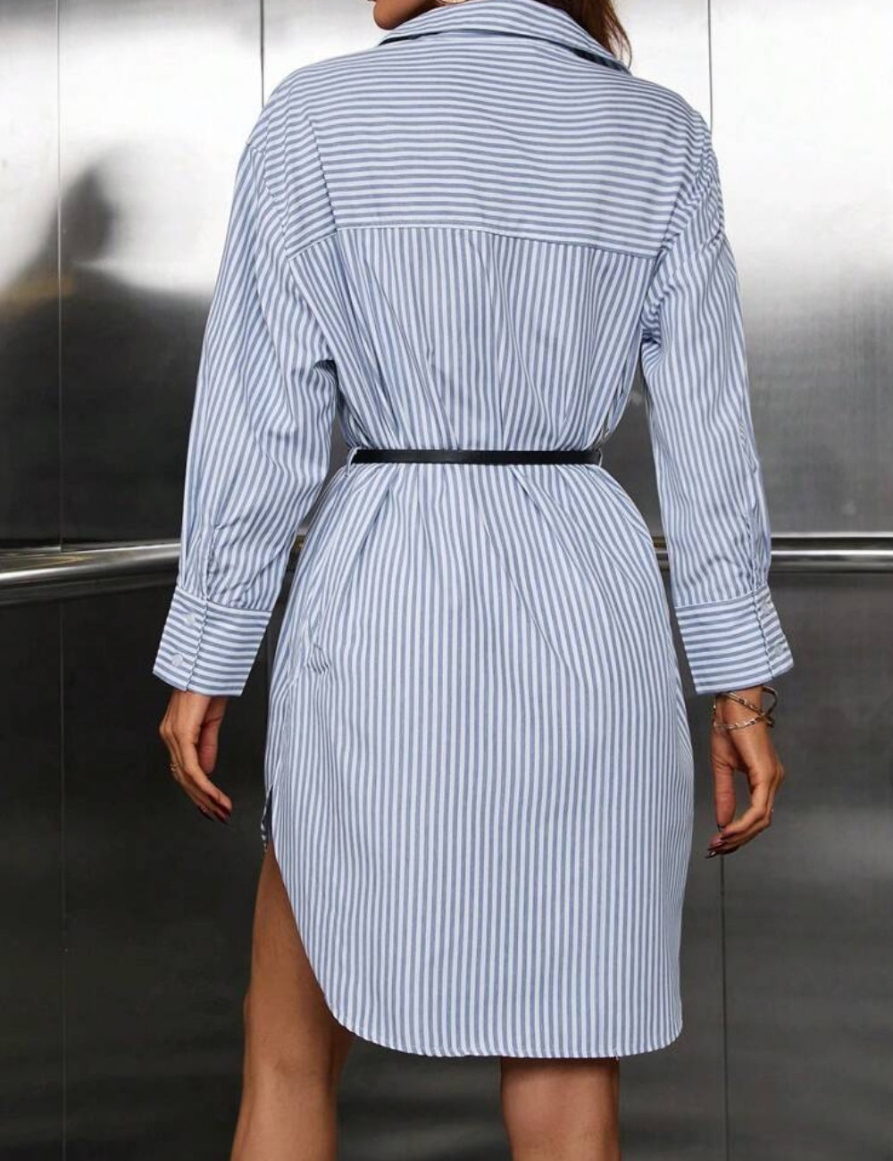 Rochie tip cămașă Shein, mix culori