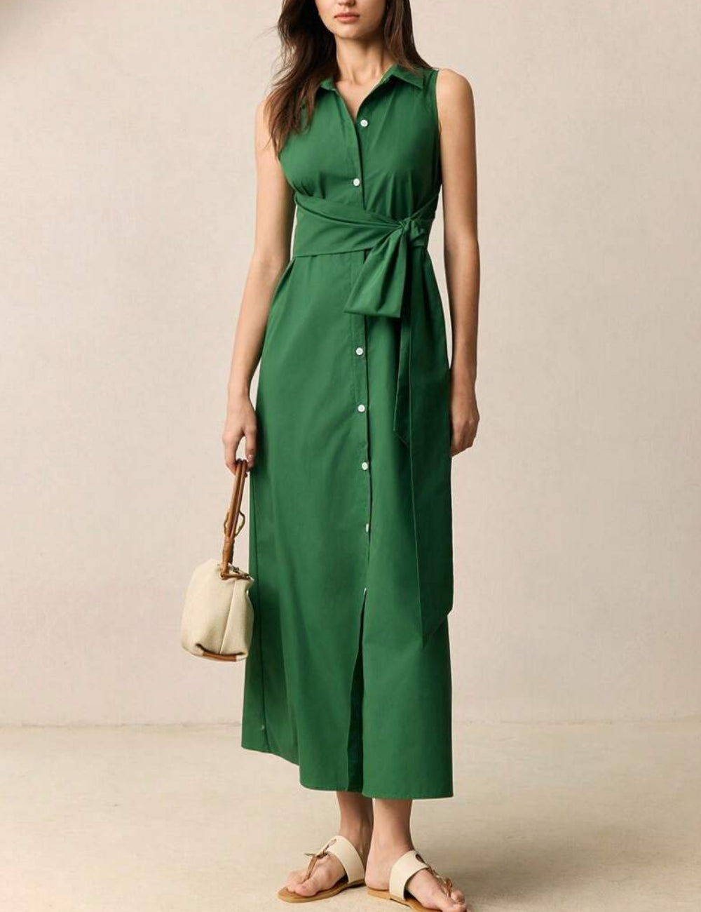 Rochie tip cămașă Shein, verde