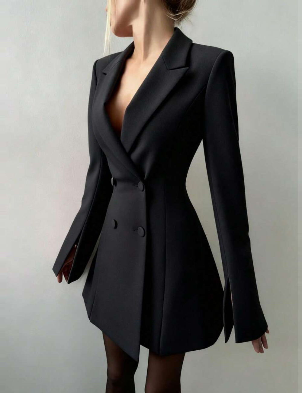 Shein Blazer Dress, Black