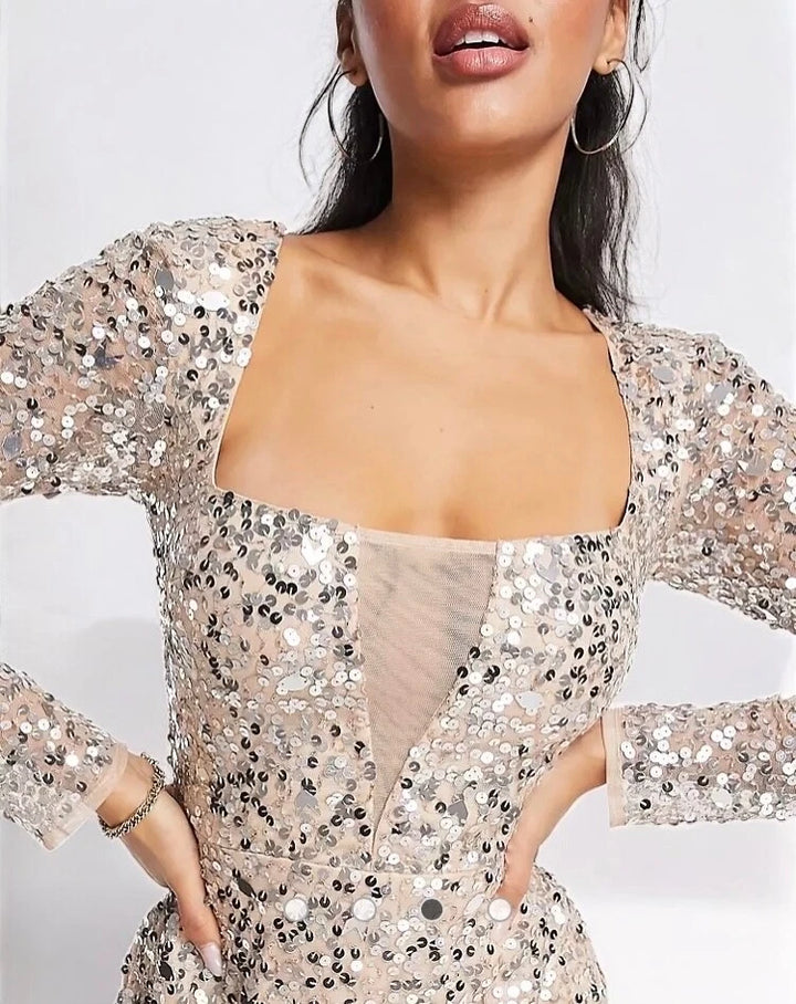 Rochie de ocazie ASOS, mix culori