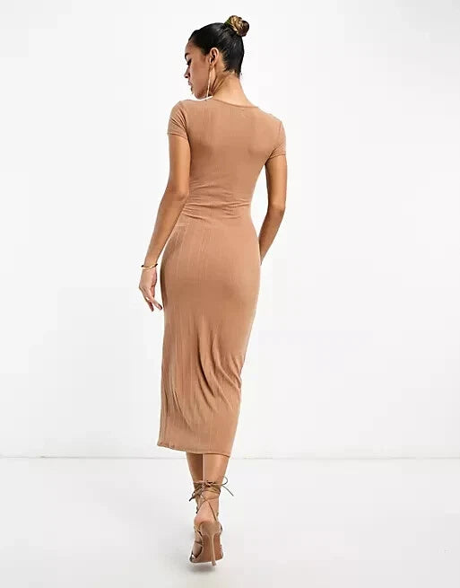 Rochie midi ASOS, maro