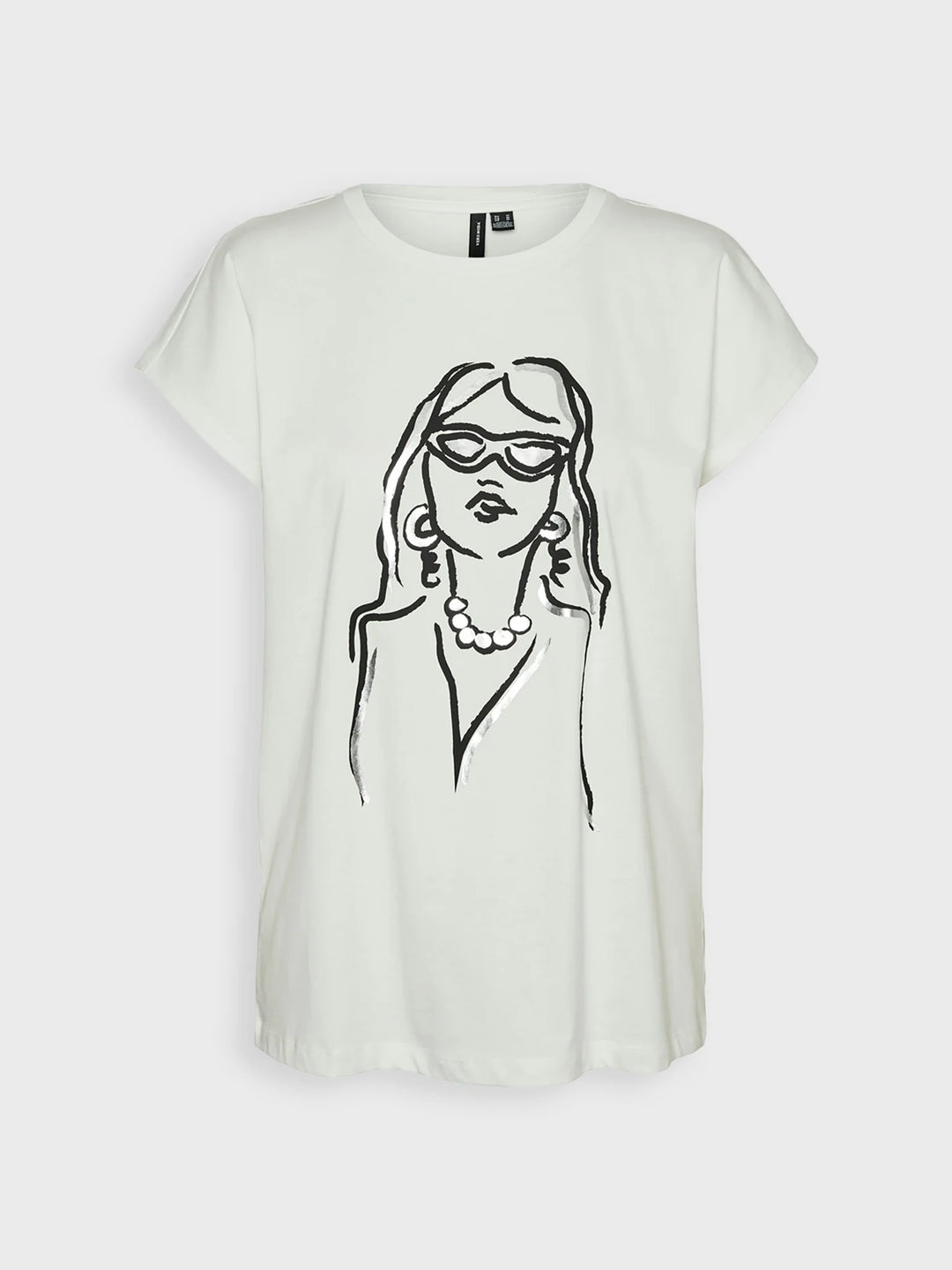 Tricou VERO MODA, alb