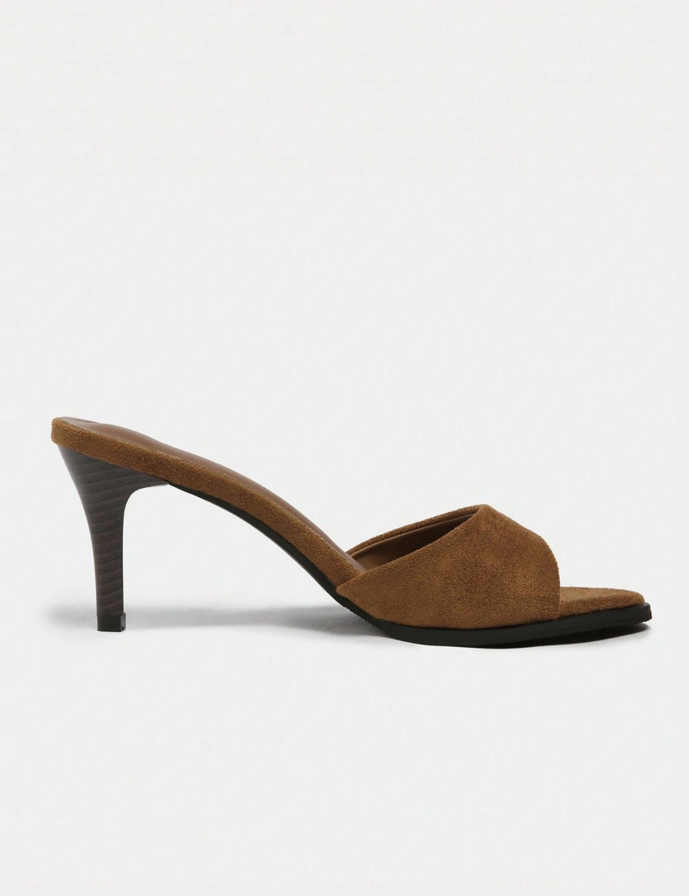 Shein Brown Heeled Clogs