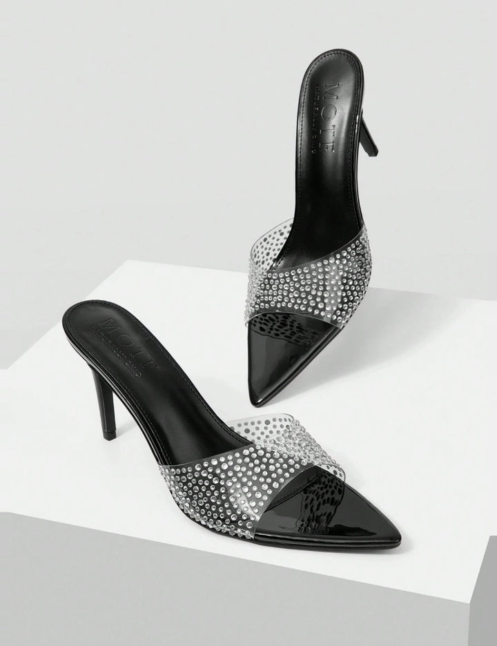 Saboți cu toc Shein, negru