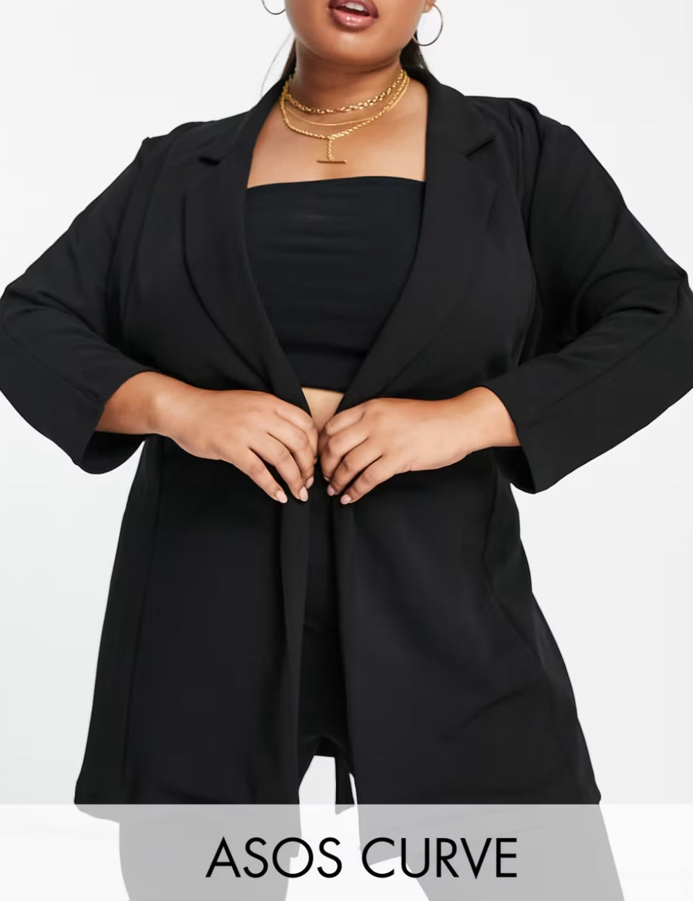 Sacou ASOS, negru