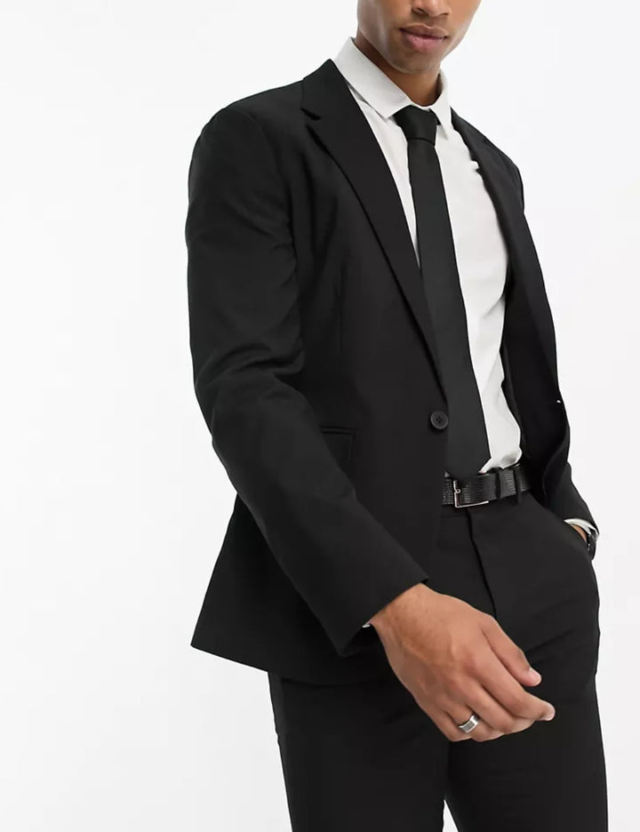 Sacou de costum ASOS, negru