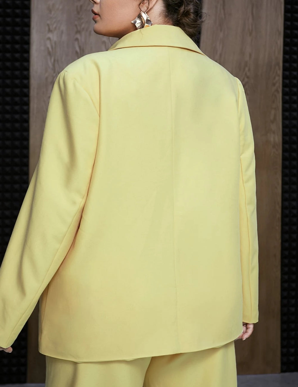 Shein Curve+ zakó, sárga