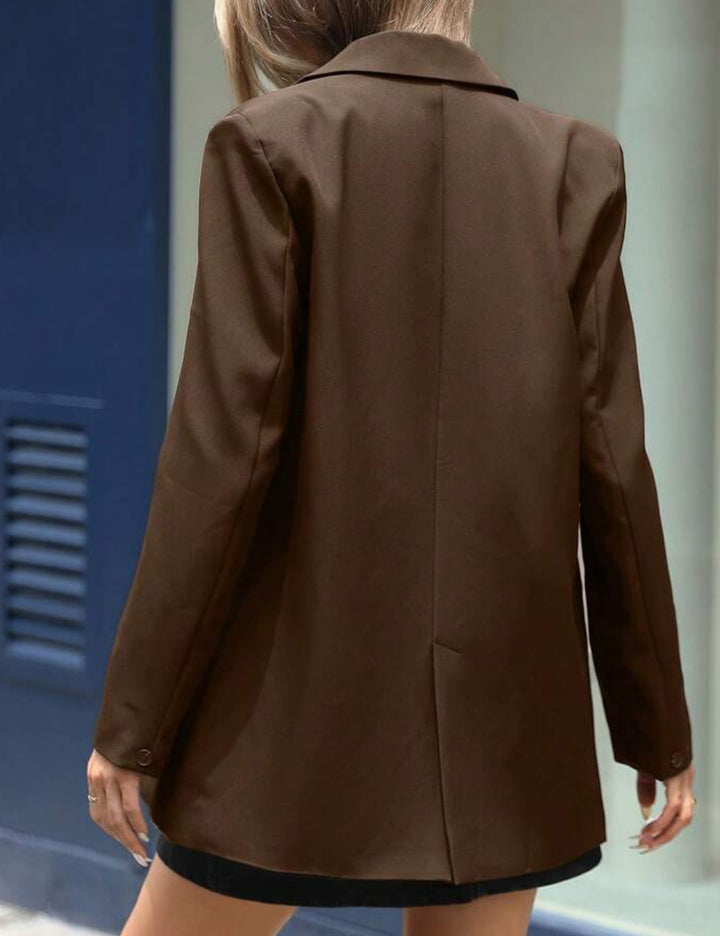 Shein blézer, barna