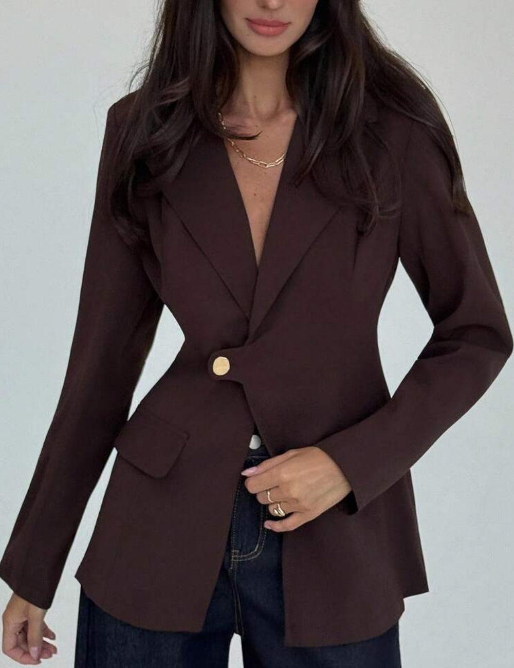 Shein zakó, barna