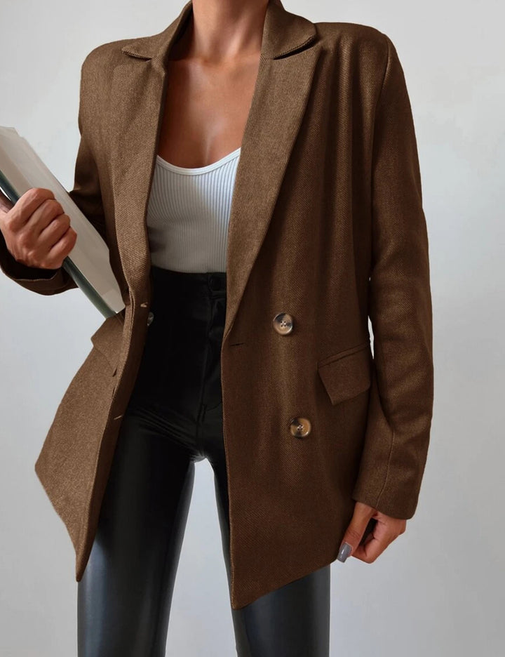 Shein blézer, barna