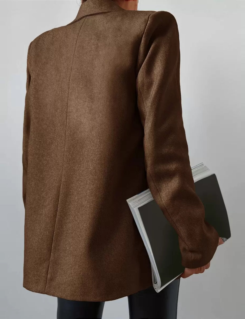 Shein blézer, barna