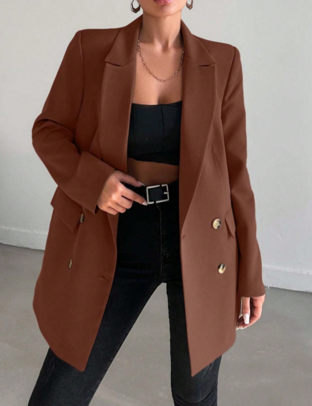 Shein zakó, barna
