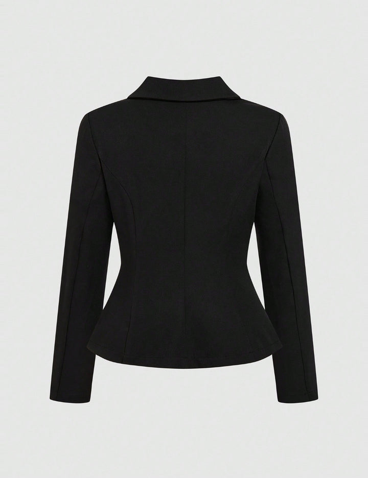 Sacou Shein Curve+, negru