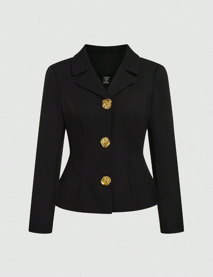 Sacou Shein Curve+, negru