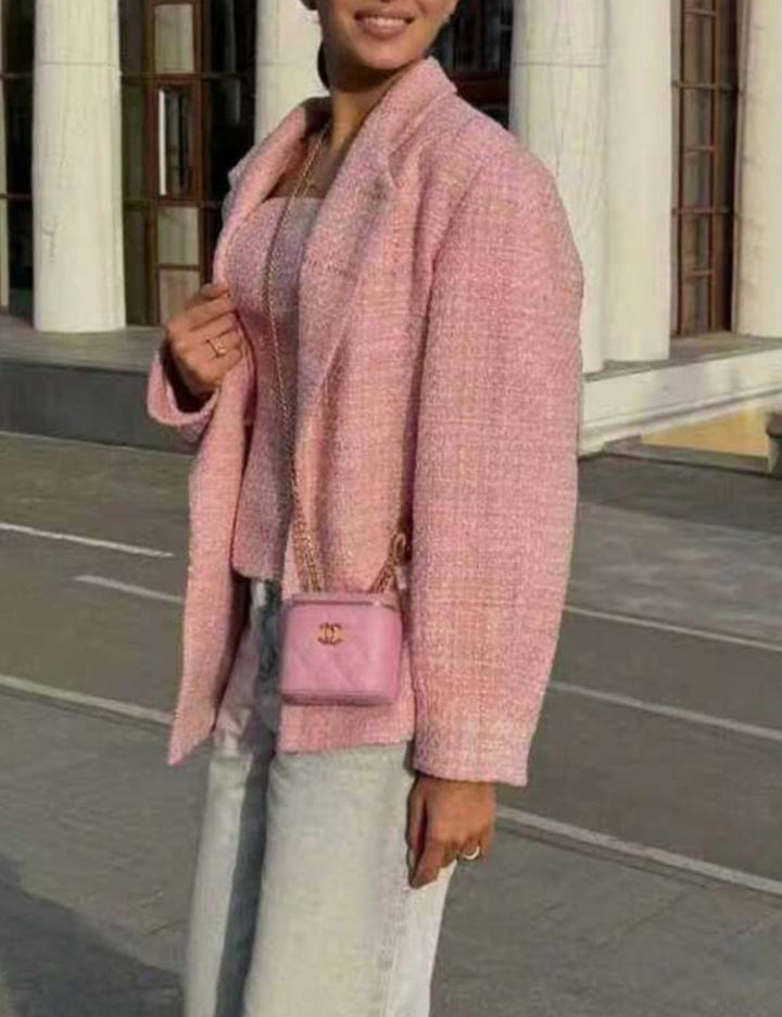 Shein blézer, rózsaszín