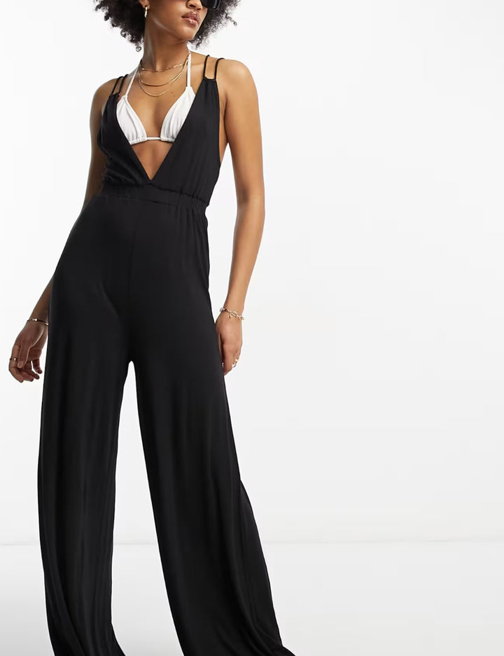 Salopeta lunga ASOS, negru